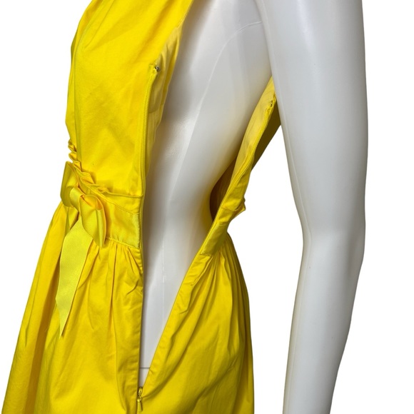 Ted Baker Yellow Alyy Waist Tie Dress 0 *read - Picture 7 of 13